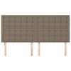 vidaXL Uzglavlje boje taupe 180x5x118/128 cm tkanina