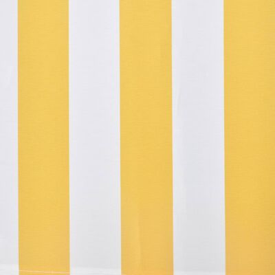 vidaXL Sklopiva Tenda 300 cm Žuta i Bijela