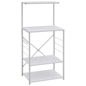 vidaXL Ormarić za mikrovalnu pećnicu bijeli 60 x 39,6 x 123 cm drveni