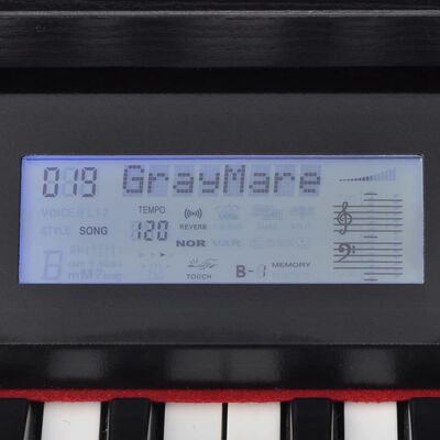 vidaXL Digitalni klavir s pedalama crnom melaminskom pločom i 88 tipki