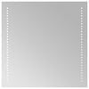 vidaXL LED kupaonsko ogledalo s ogledalom *Transparent*an 50 x 50 cm