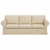 vidaXL Sofa 180cm Krema Metal