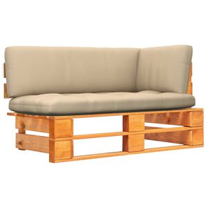 vidaXL Kutna vrtna sofa od paleta boja meda od impregnirane borovine