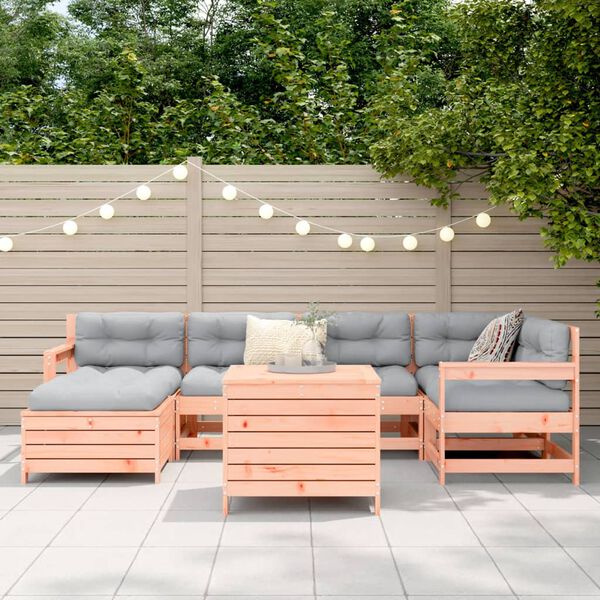 vidaXL 7-dijelni set vrtnih sofa od masivnog drva duglazije