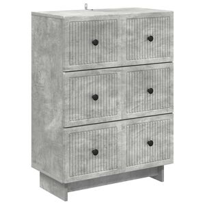 vidaXL Ormar s ladicama Betonska siva 66 x 34,5 x 90 cm