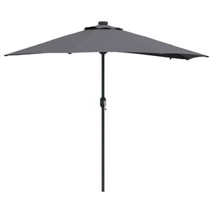 vidaXL Vrtni suncobran Antracit 294 x 150 x 223 cm Poliester i čelik