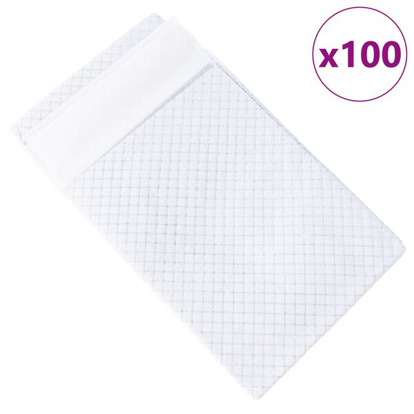 vidaXL Jastučić za obuku ljubimaca Jednobojno 100 pcs 120 x 80 cm