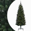 vidaXL Umjetno božićno drvce s kuglicama 120 cm 150 LED lampica