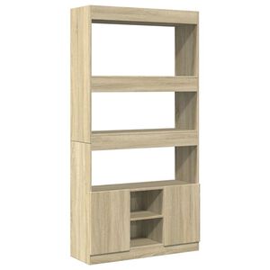 vidaXL Visoka komoda boja hrasta sonome 92x33x180cm konstruirano drvo
