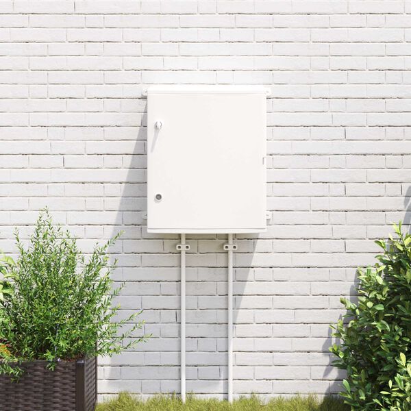 vidaXL Kontrolni Ormar Siva 50 x 23 x 60 cm ABS plastika