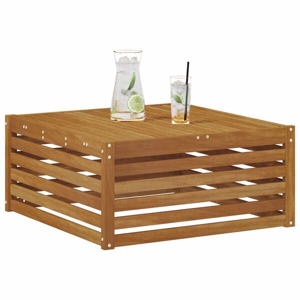 vidaXL Vanjski krajnji kauč s jastukom Prirodna 115 x 83 x 73 cm