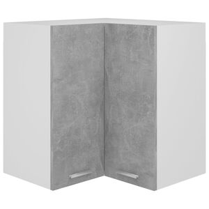 vidaXL Viseći kutni ormarić "Lyon" betonsko sivi 57x57x60 cm Inženirsko drvo