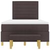 vidaXL Krevet s opruga kutije Tamno smeđa 120 x 200 cm tkanina