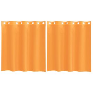 vidaXL Voile zavjese s u&scaron;icama 2 kom narančaste 140x140 cm