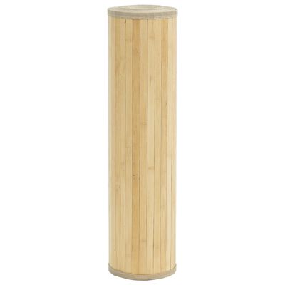 vidaXL Tepih pravokutni svijetli prirodni 80 x 400 cm od bambusa