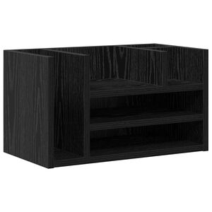 vidaXL Organizator stola Crni hrast 44,5 x 24 x 25 cm