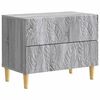 vidaXL Noćni ormarić Siva Sonoma 62 x 34,5 x 48 cm Konstruirano drvo