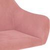 vidaXL Stolica za ljuljanje ružičasta baršunasta