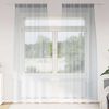 vidaXL Voile zavjesa 2 pcs Tamno siva 225 x 140 cm Poliester