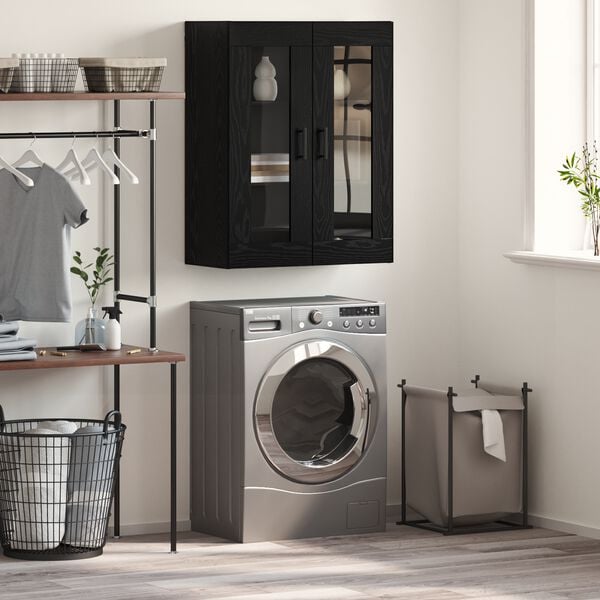 vidaXL Kreveta Crni hrast 69,5 x 34 x 90 cm Konstruirano drvo