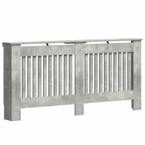 vidaXL Pokrivač radijatora Betonska siva 172 x 19 x 81,5 cm