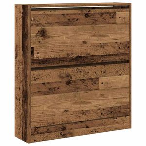 vidaXL Ormar za cipele 80 x 21 x 87,5 cm Konstruirano drvo Staro drvo