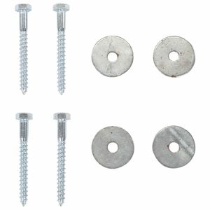 vidaXL Zemaljska sidra 6 pcs Srebrna &Oslash;10 x 60 cm Galvanizirani metal