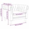 vidaXL Sofa Tamno siva 78,5 x 74,5 x 74,5 cm Poliester