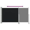 vidaXL Uvlačiva bočna tenda za terasu 140 x 300 cm crna
