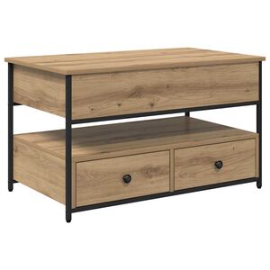vidaXL Kava Stol Umjetnički hrast 85 x 50 x 50 cm Konstruirano drvo