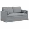 vidaXL Sofa 2 pcs Svijetlo siva 158 x 78 x 80 cm tkanina