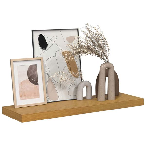 vidaXL Polica na zidu Zidne Bež 80 x 23,5 x 4 cm Konstruirano drvo