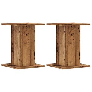 vidaXL Stalci za biljke 2 kom boja staro drvo 30x30x40 cm drveni