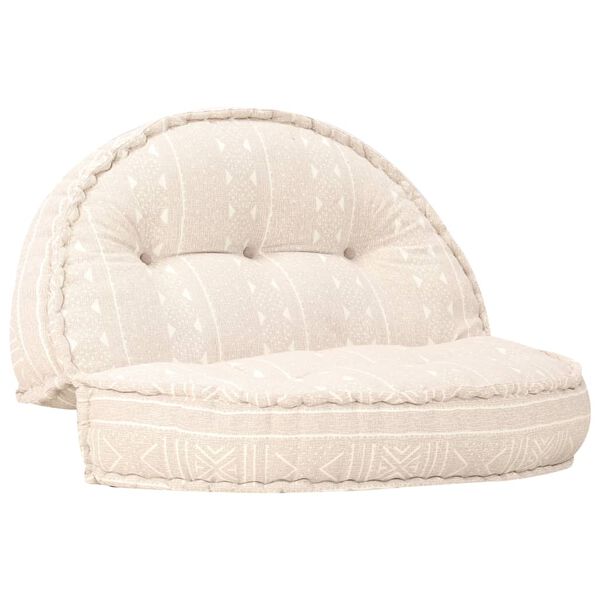 283789 vidaXL Pouffe 100x20 cm Beige Fabric