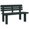 vidaXL Vrtna klupa zelena 110 x 52 x 71 cm od polipropilena