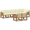vidaXL Set vanjskih sofa 8 kom. Prirodna i krem Poliester