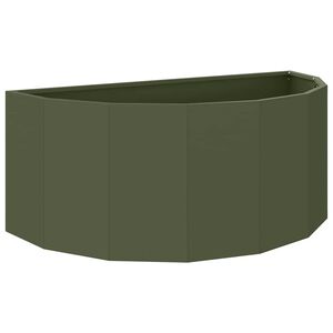 vidaXL Sadilica Maslinasto zelena 90 x 45 x 35 cm Čelik