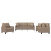 vidaXL 3-dijelni set sofa s jastucima boja cappuccina od umjetne kože