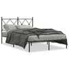 vidaXL Metalni okvir za krevet s uzglavljem crni 120x200 cm