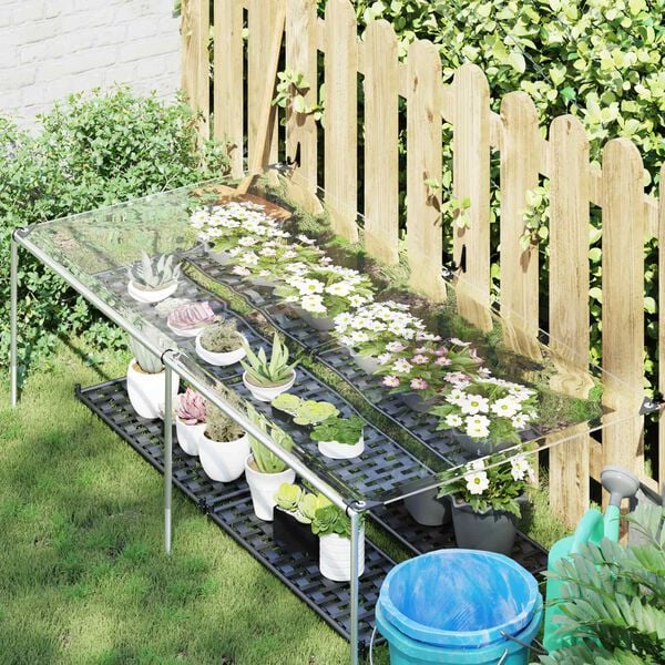 vidaXL Cerada s rupama *Transparent*an 1 x 2 m Polietilen