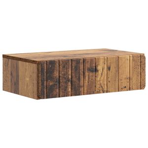 vidaXL Stolna montirana na zid Staro drvo 59 x 34,5 x 17 cm