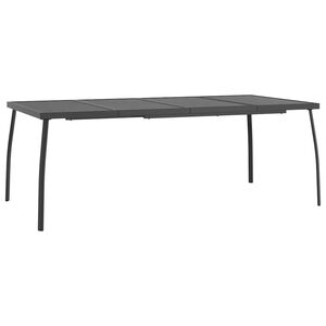vidaXL Vrtni stol antracit 200 x 100 x 72 cm od čelične mreže