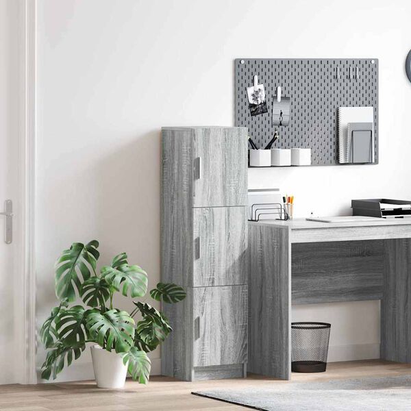 vidaXL Highboard Siva Sonoma 31.5 x 32 x 122.5 cm