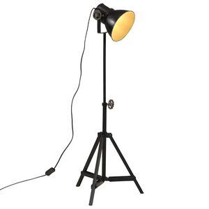 vidaXL Podna svjetiljka 25 W crna 35 x 35 x 65/95 cm E27