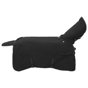 vidaXL Pokrivač za konje Potpuno crna 75 cm Poliester