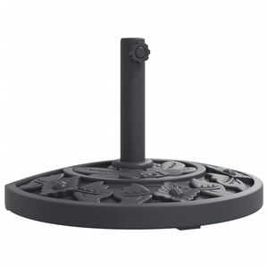 vidaXL Baza suncobrana za stupove &Oslash; 38/48 mm 9 kg polukružna