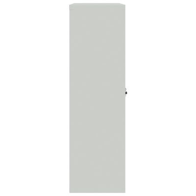 vidaXL Uredski ormar čelični 90 x 40 x 140 cm sivi