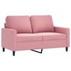 vidaXL 3-dijelni set sofa s jastucima ružičasti baršunasti