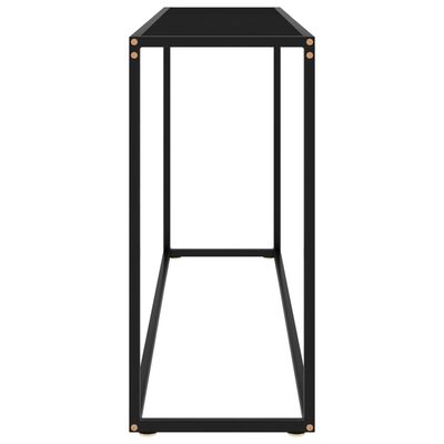 vidaXL Konzolni stol crni 120 x 35 x 75 cm od kaljenog stakla