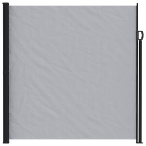 vidaXL Retraktabilna bočna tende Siva 600 x 220 cm Poliester